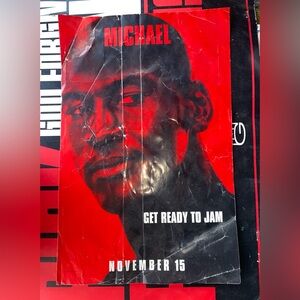 Michael Jordan Space Jam Sticker Original Used